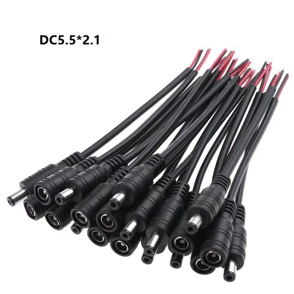 100pcs/lot DC Power Extension Cable Extension Cord For Led Strip Lights