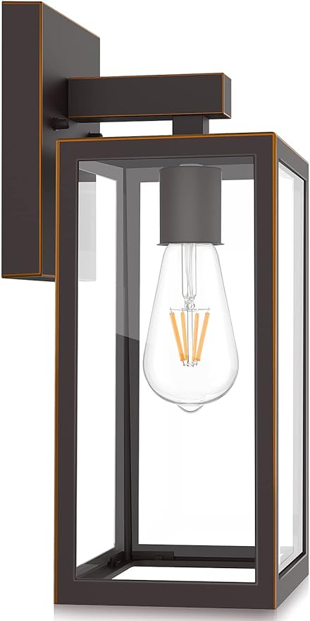 Exterior Waterproof Wall Sconce Light Fixture Outdoor Wall Lantern Porch Lamp(Bulb Not Included)